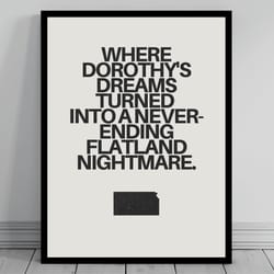 hilarious kansas meme print kansas canvas minimalist state slogan kansas silhouette svg modern travel keep calm sta