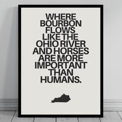 hilarious kentucky meme print kentucky canvas minimalist state slogan kentucky silhouette modern travel keep calm s