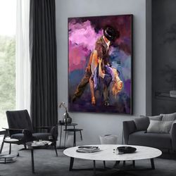 tango dancer art, dance & woman wall art, women canvas art, extra large wall art, wall art canvas design, framed canvas