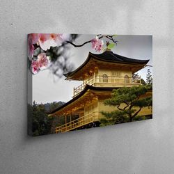 Japan Canvas Decor, Landscape Art Canvas, Japanese View Wall Decor, View Canvas Art, Personalized Gift For Her Canvas Pr