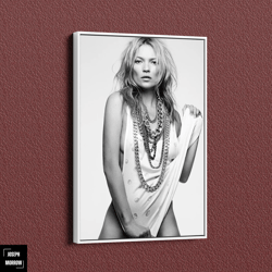 Kate Moss Hot Photography Canvas Wall Art Fashion Photography Wall Art, Posters, Prints, Pictures