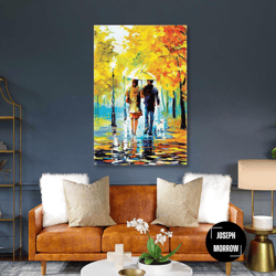 love wall art, autmn wall art decor, rain canvas art, colorful wall art, roll up canvas, stretched canvas art, framed wa