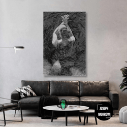 nude wall art, nudity canvas art, sexy woman wall art, living room decor, roll up canvas, stretched canvas art, framed w