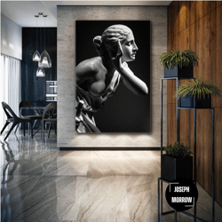 nude wall art, sculpture canvas art, living room wall decor, roll up canvas, stretched canvas art, framed wall art paint