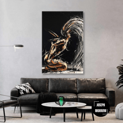 nude wall art, sexy woman canvas art, modern wall art decor, roll up canvas, stretched canvas art, framed wall art paint