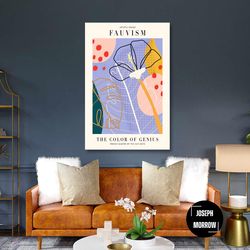 polka dot wall art, plants canvas art, boho, minimal wall decor, roll up canvas, stretched canvas art, framed wall art p