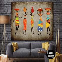 african women wall art african culture print black woman canvas multi panel print african life art modern print ethnic a