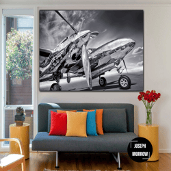 Airplane Propeller Wall Art Aviation Multi Panel Print Wall Hanging Decor