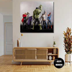 avengers movie toilet superheroes canvas wall art, superheroes wall art, kids room wall art, avengers wall art,movie toi
