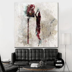 basketball canvas wall art basketball player print original abstract sport print on canvas basketballer painting contemp
