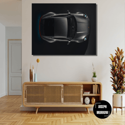 black porsche 911 carrera gt3 rs ready to hang canvas, black sport car, porsche 911 carrera poster, motivation office wa