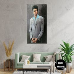 cosmo kramer portrait ready to hang canvas,seinfeld cosmo kramer reproduction portrait,cosmo kramer canvas wall art,cosm
