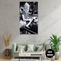 lady gaga music poster ready to hang canvas,lady gaga music poster canvas wall art family decor, home decor,lady gaga is