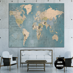 original travel push pin world maps large political really art prints set photo wall set contemporary wall art modern de
