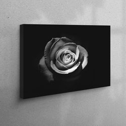 Canvas, Canvas Home Decor, Canvas Art, White Rose Photography, White Rose Wall Decor, Botanical Art, Rose Wall Decor,
