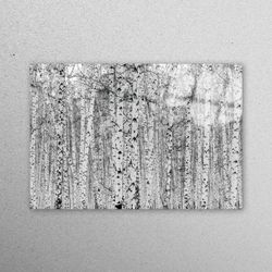 glass art, wall decoration, glass wall art, birch forest, birch forest landscape wall art, landscape wall art, forest vi