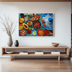 kitchen canvas, spices kitchen print, kitchen prints, kitchen artwork, herbs spices