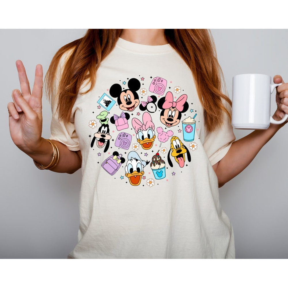 Mickey & Friends Shirt, Goofy and Pluto T-shirt, Donald and Daisy Sweater, Disney Happiest Place On Earth Tee, Disney World Castle Shirts3.jpg
