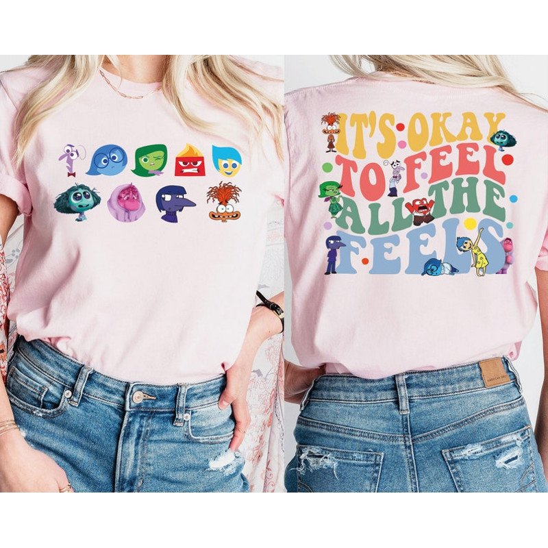 Disney Inside Out It's Okay To Feel All The Feels Shirt, Mental Health shirt, Inclusion Shirt, Speech Therapy Shirt, BCBA Shirt, Para Shirt1.jpg