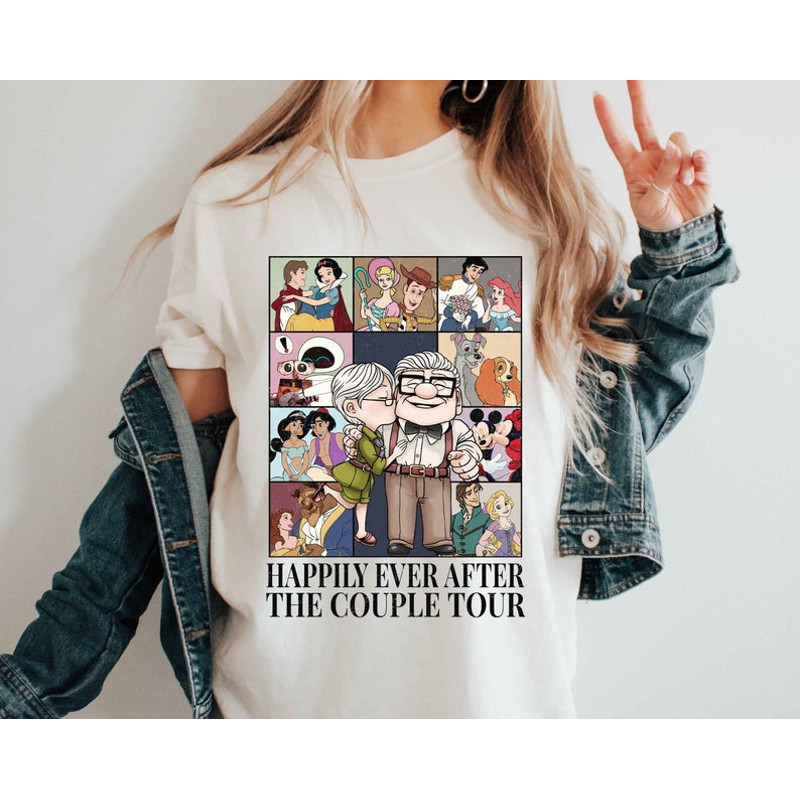 Happily Ever After Couple Tour Shirt, Anniversary Shirt, Wife and Hubby Shirt, Honeymoon Shirt, Couple Trip Shirt, Family Vacation Shirt2.jpg