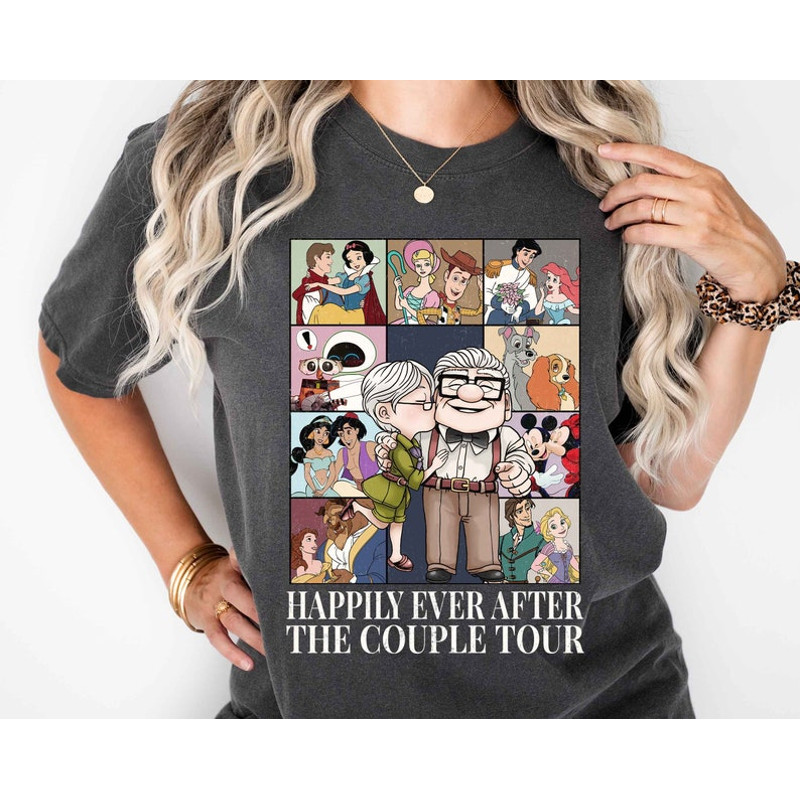 Happily Ever After Couple Tour Shirt, Anniversary Shirt, Wife and Hubby Shirt, Honeymoon Shirt, Couple Trip Shirt, Family Vacation Shirt3.jpg