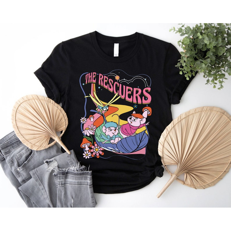 Disney The Rescuers Shirt, Bernard and Bianca T-Shirt, Vintage Disney Tees, Disney Retro Shirts, Disney Classics Shirt, Walt Disney Shirts5.jpg