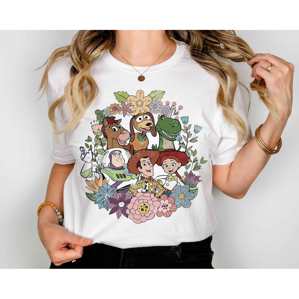 Disney Floral Toy Story Shirt, Buzz Lightyear Shirt, Slinky Dog Shirt, Toy Story Squad Shirt, Toy Story Friends Shirt, Toy Story Land Shirt1.jpg