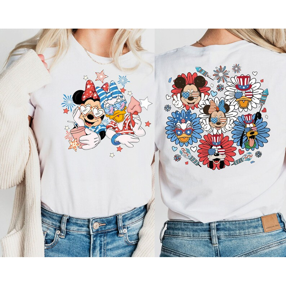 Mickey and Friends Party in the USA Shirt, American Shirt, Disney Patriotic Shirt, Magical Independence Day, Disney 4th of July Shirt3.jpg