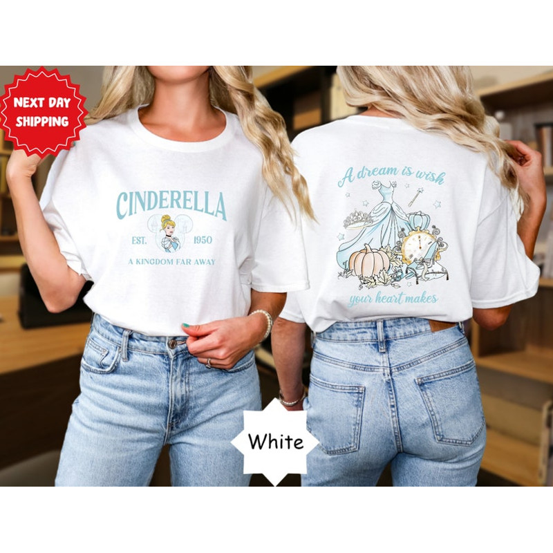 Disney Princess T-Shirt, Disney Cinderella Mickey Ears Shirt, Princess Cinderella, Kingdom Far Away Tee, Cinderella Est. 19502.jpg