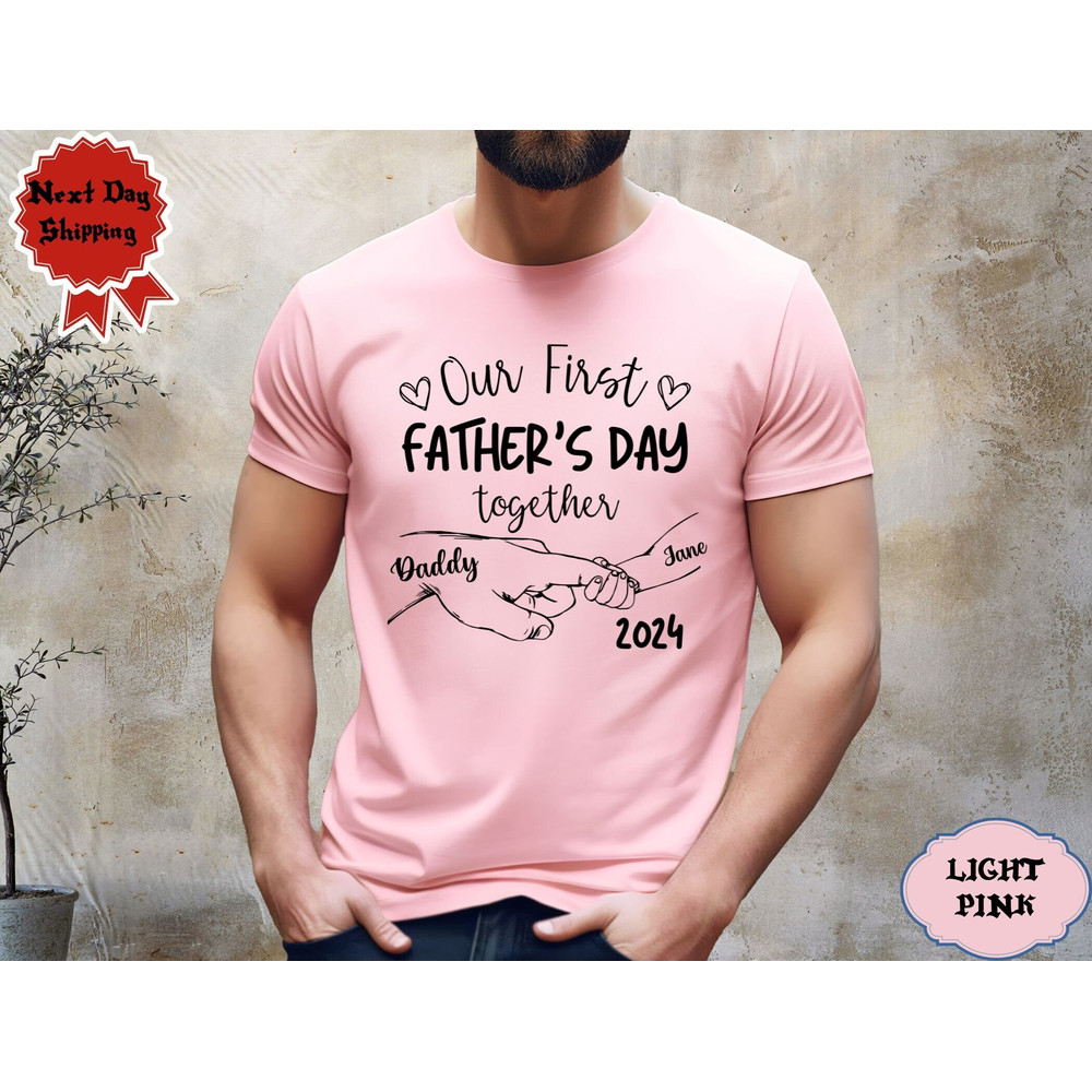 Custom Our First Fathers Day Matching Shirts, Fathers Day Matching Shirts , Custom Dad and Me.jpg