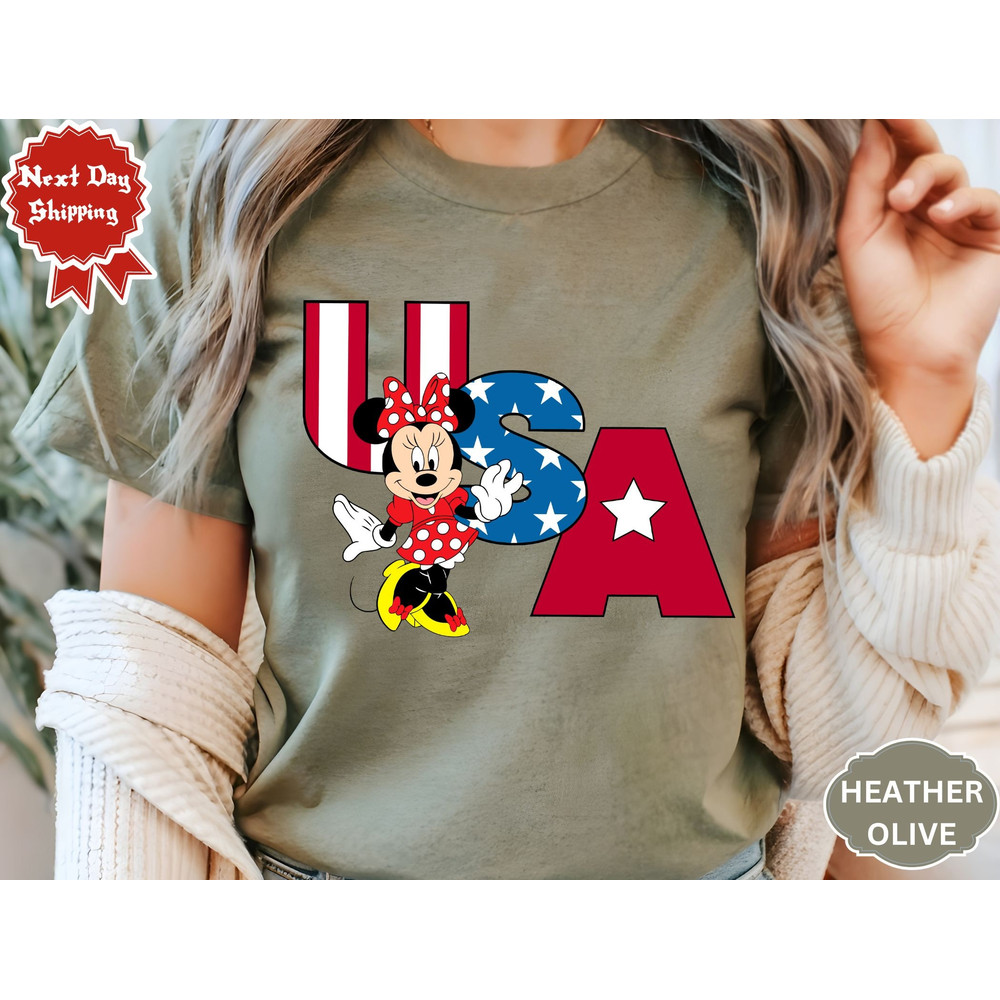 Disney Minnie And Mickey USA 4th July Shirt, USA Flag Shirt shirt, 4th of July Shirt, Disney World Shirt, Patriotic 4th of July.jpg