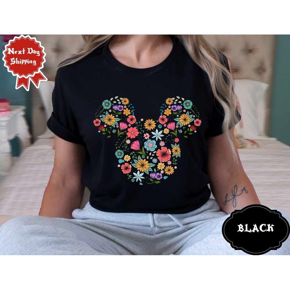 Flower Mickey Shirt, Disney Garden Festival Shirt, Mickey Shirt, Floral Disney Shirt, Floral Mickey Shirt, Gardener Gift.jpg