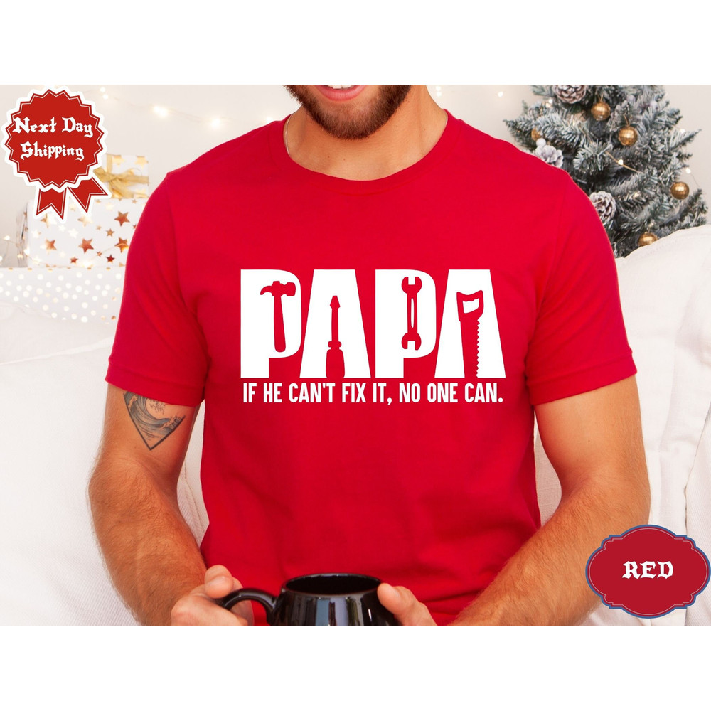 Funny Papa Birthday Shirt,Fixer of Things Shirt,Papa Tools Shirt,Papa Shirt,Papa can fix it tool box Shirt,Father's Day Shirt,Gift for Papa.jpg