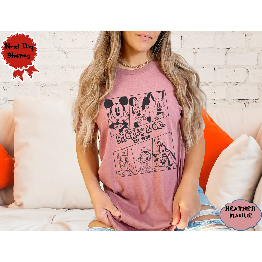 Mickey & Co 1928 Shirt, Mickey and Friends Shirt, Disney Trip Shirt, Disney Family Vacation Shirt, Best Friends Disney Shirt.jpg
