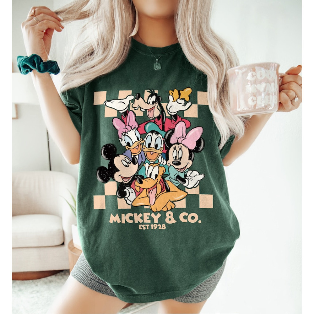 Vintage Mickey & Co Est 1928 Shirt, Mickey And Friends Shirt, Unisex Shirt, Crewneck Shirt, Disney Shirts, Disney Trip Shirt2.jpg