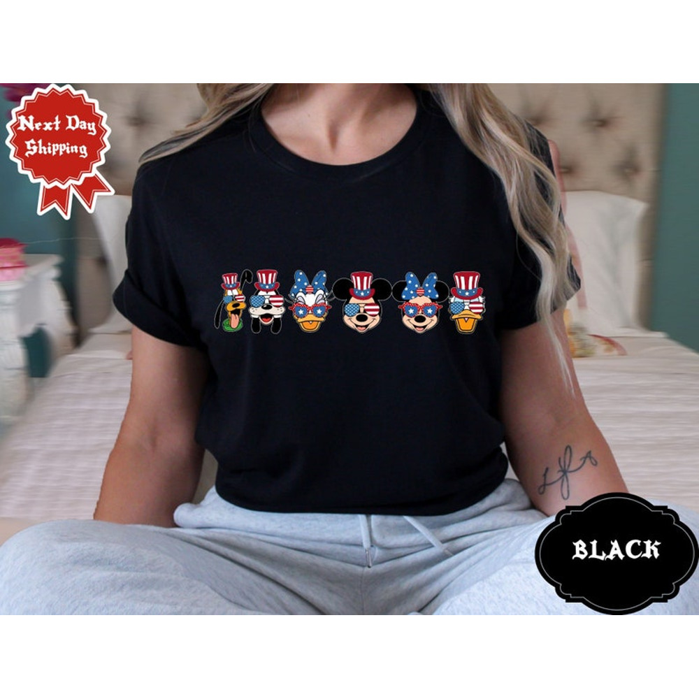 Mickey and Friends Disney 4th of July Shirt, Disney American Patriotic Group Shirt, Disney Family Happy Independence Day 2024, Disney Trip1.jpg