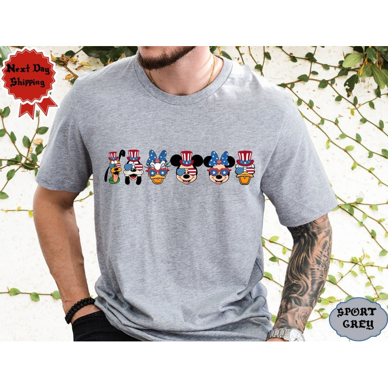 Mickey and Friends Disney 4th of July Shirt, Disney American Patriotic Group Shirt, Disney Family Happy Independence Day 2024, Disney Trip2.jpg