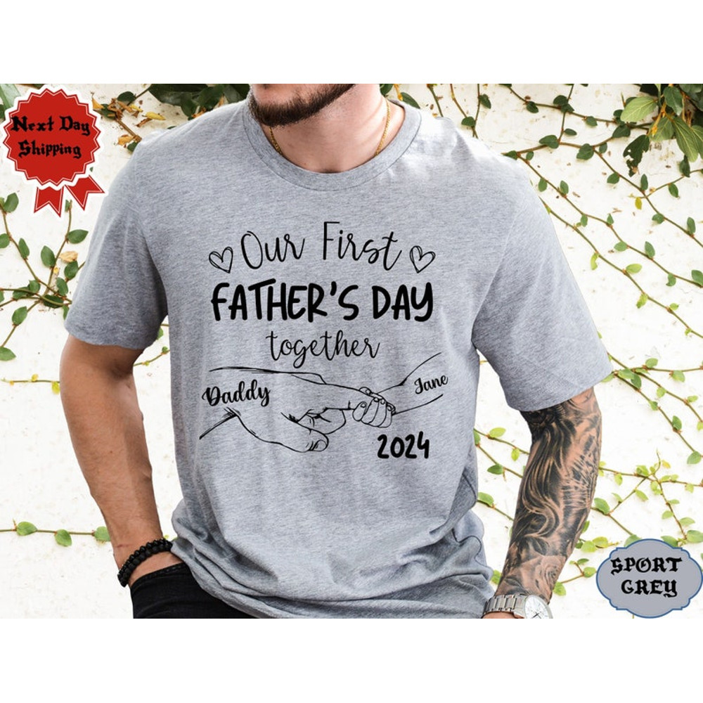 Custom Our First Fathers Day Matching Shirts, Fathers Day Matching Shirts , Custom Dad and Me1.jpg