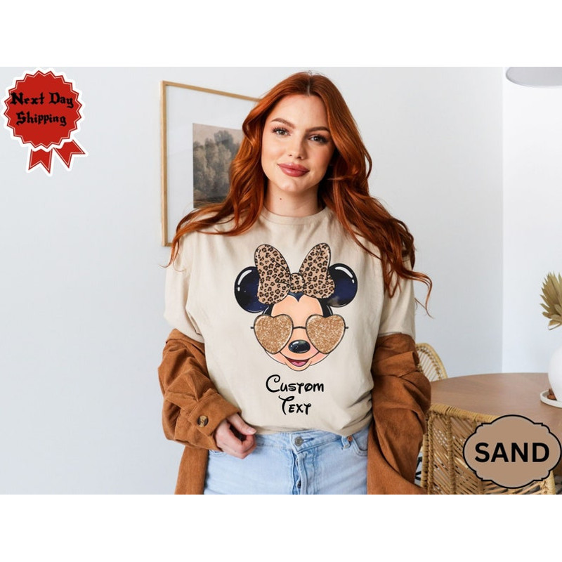 Leopard Minnie Mouse Shirt, Woman Disney Shirt, Minnie Safari Leopard Shirt, Girls Trip Minnie Ears Shirt, Disney Mom, Animal Kingdom Shirt1.jpg