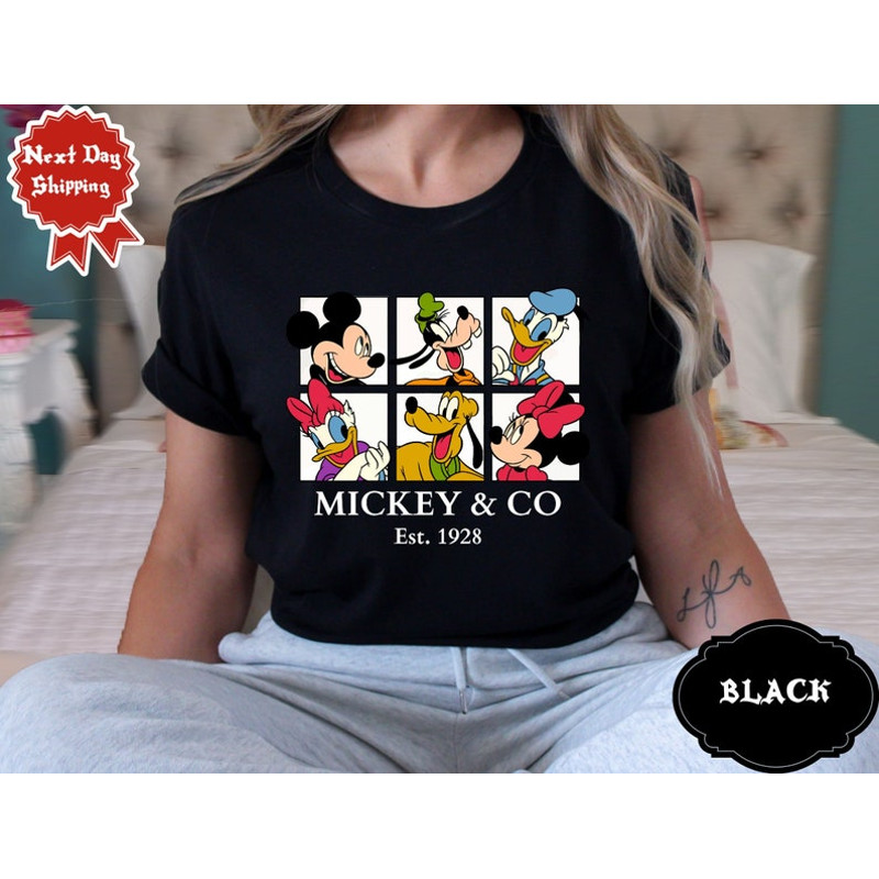 Disney Mickey & CO Est.1928 Mickey and Friends Retro Shirt, Magic Kingdom Holiday Unisex T-shirt1.jpg