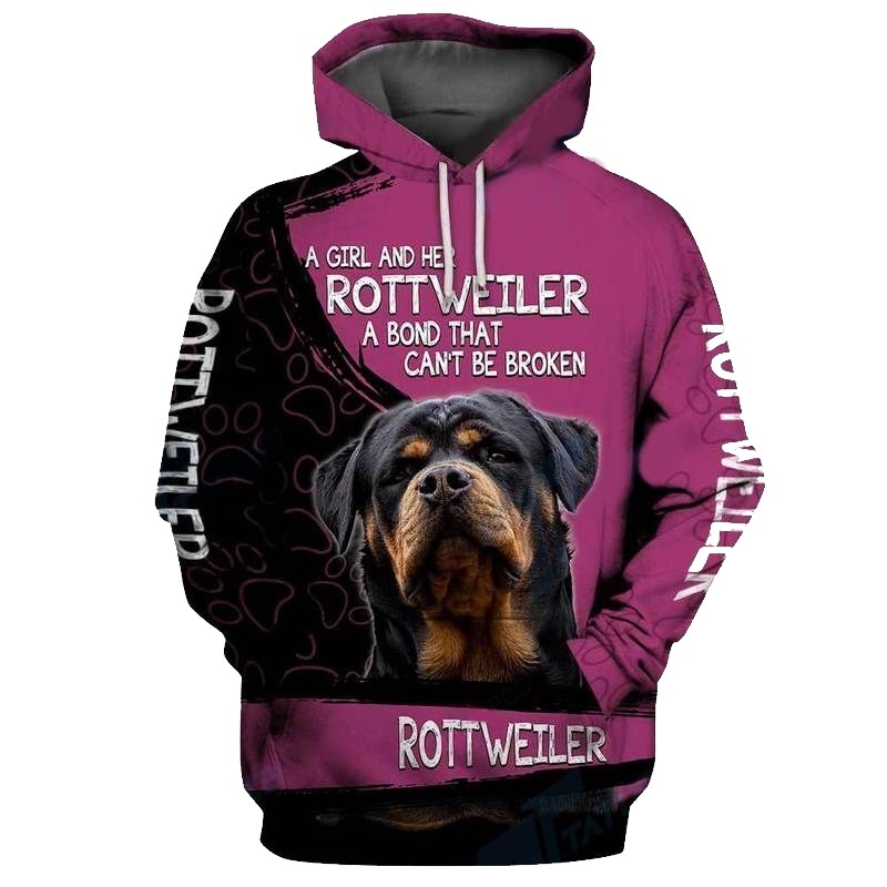 A Girl And Her Rotteweiler A Bond That Cant Be Broken 3d All Over Print Hoodie.jpeg