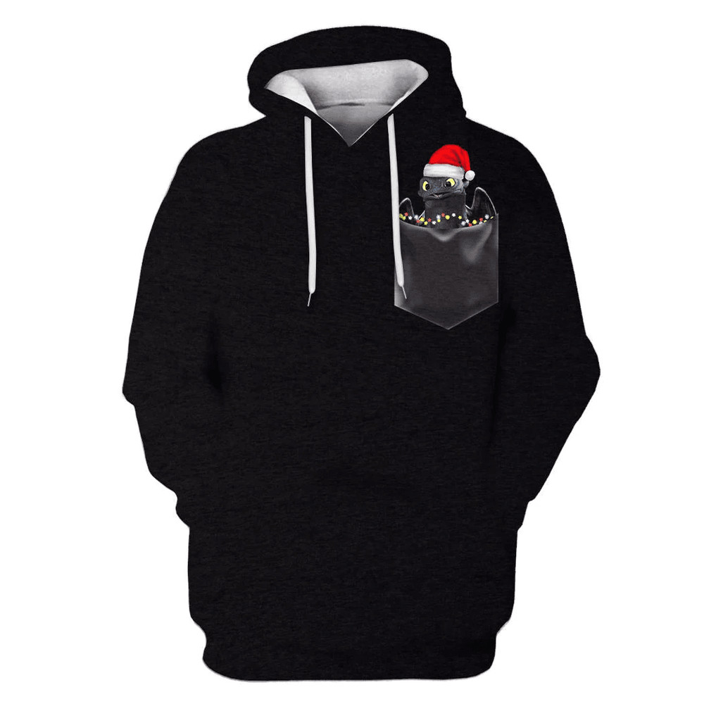 Toothless in HOw to train your dragon Custom T-Zip Hoodies Tshirt Sweatshirt - Hoodies Apparel 3D.jpeg