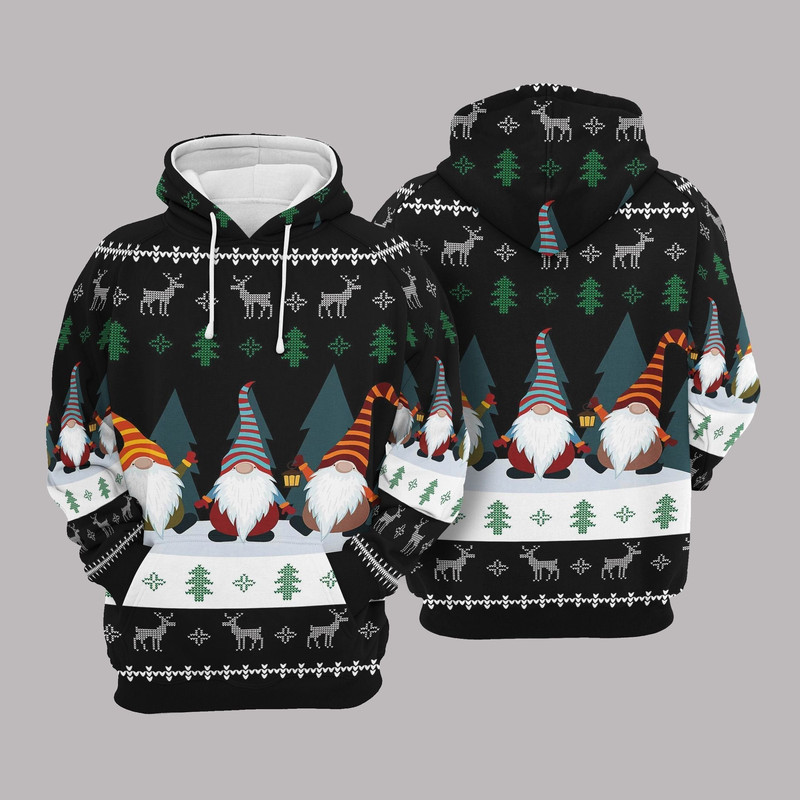 Gnome Christmas Hoodie Three Gnome.jpeg