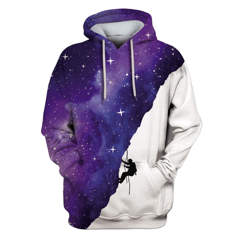 Man Climbing Up Galaxy Custom Hoodie Apparel.jpeg