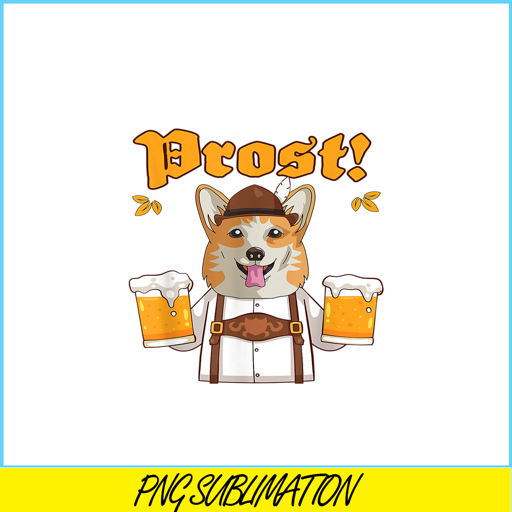 BEER28102365-Corgi And Beer PNG Drunk Corgi PNG Prost Corgi PNG.png