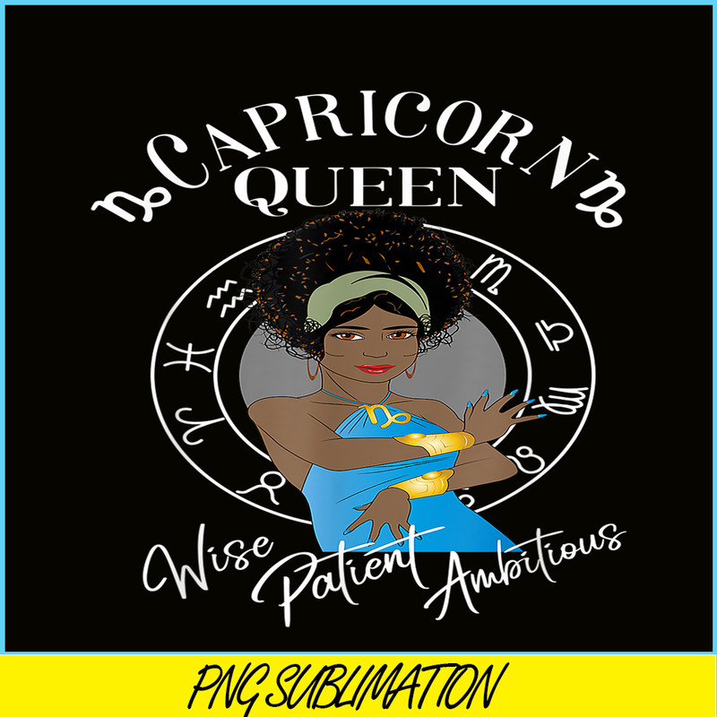 CPB28102310-Capricorn Black Queen PNG Horoscope African PNG Capricorn Feature PNG.png