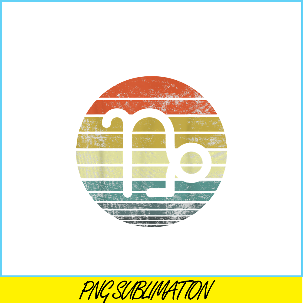 CPB28102313-Capricorn Gifts PNG Funny Retro Sunset PNG Zodiac Sign Birthday PNG.png