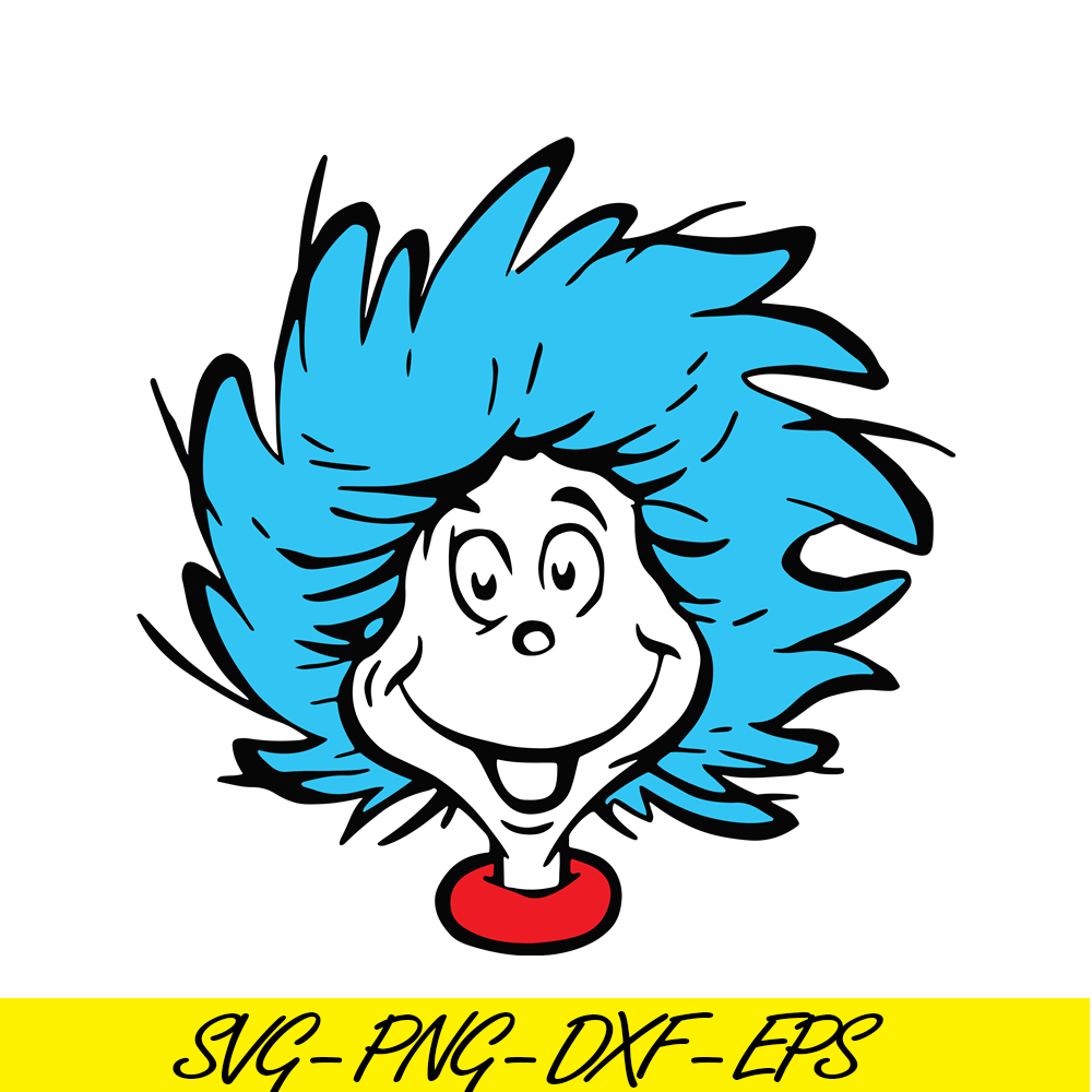 DS104122337-Thing 1 Character SVG, Dr Seuss SVG, Cat in the Hat SVG DS104122337.png