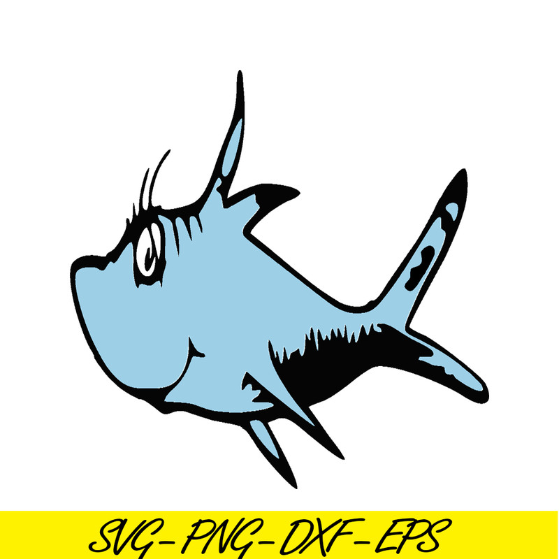 DS205122301-The Blue Fish SVG, Dr Seuss SVG, Cat in the Hat SVG DS205122301.png