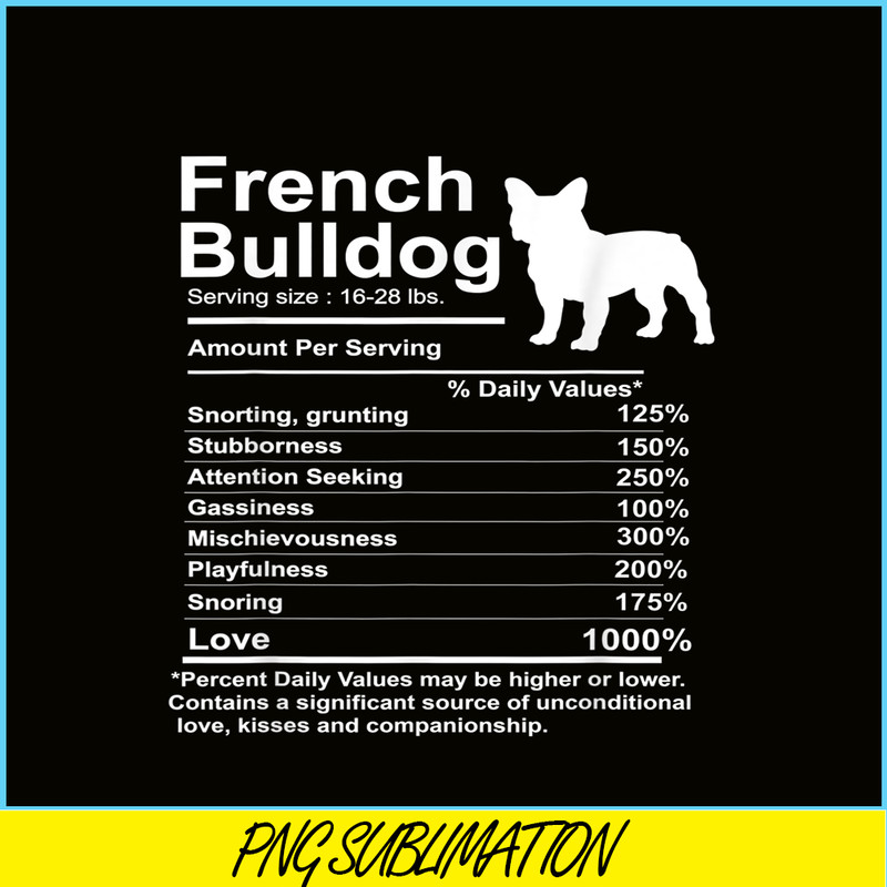 HL161023149-Funny French Bulldog Facts Nutrition PNG, French Bulldog PNG, French Dog Artwork PNG.png